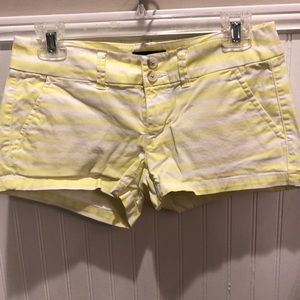 Neon yellow stripe shorts